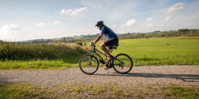 Radfahrer im Wurzacher Ried